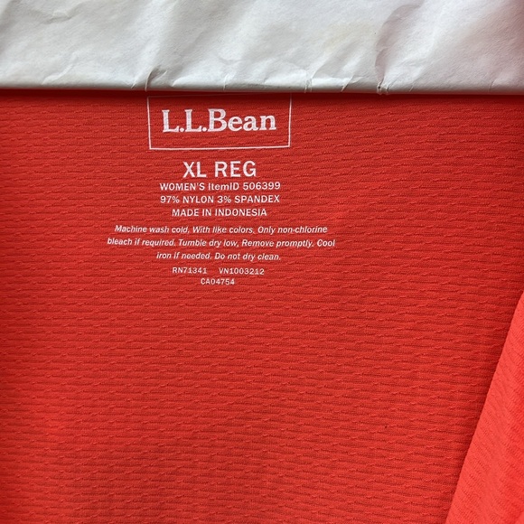 LL Bean Women's Hooded Tunic Cover-up- XL - Picture 3 of 6